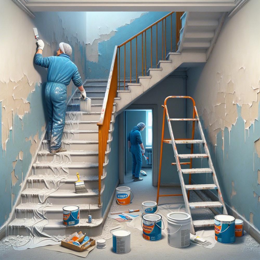 jak pomalować klatkę schodową