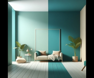 jak pomalować pokój na dwa kolory